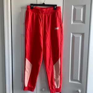 Electric Orange/Red Puma Joggers